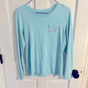 Vineyard Vines long sleeve tee with pink whale small
